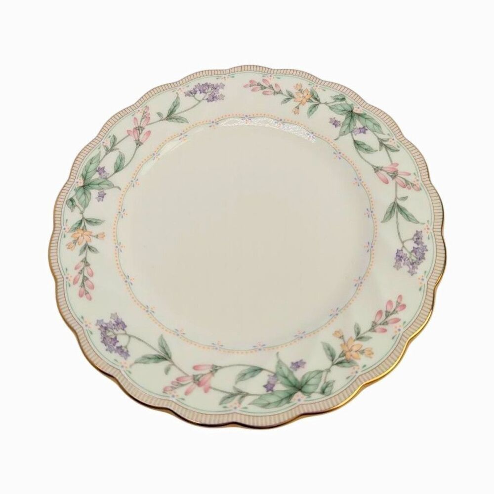Noritake Brookhollow bread & butter 4704 Bone China Floral Plate Gold Rim 6"